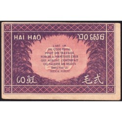 Indochine Française - Pick 90 - 20 cents - Série HZ - 1944 - Etat : SUP