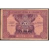 Indochine Française - Pick 90 - 20 cents - Série NV - 1944 - Etat : TTB