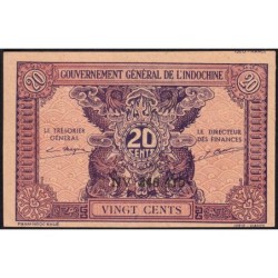 Indochine Française - Pick 90 - 20 cents - Série NV - 1944 - Etat : NEUF