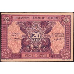 Indochine Française - Pick 90 - 20 cents - Série RF - 1944 - Etat : SPL