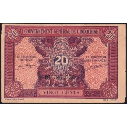Indochine Française - Pick 90 - 20 cents - Série RI - 1944 - Etat : TTB