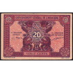 Indochine Française - Pick 90 - 20 cents - Série RP - 1944 - Etat : SPL
