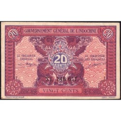 Indochine Française - Pick 90 - 20 cents - Série XL - 1944 - Etat : TTB