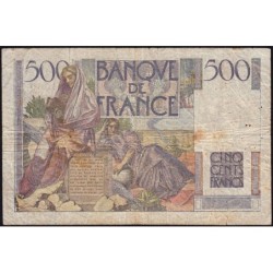 F 34-01 - 19/07/1945 - 500 francs - Chateaubriand - Série A.3 - Etat : TB-