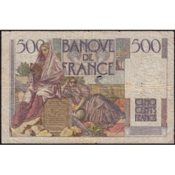 F 34-02 - 06/09/1945 - 500 francs - Chateaubriand - Série A.26 - Etat : TB-