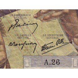 F 34-02 - 06/09/1945 - 500 francs - Chateaubriand - Série A.26 - Etat : TB-