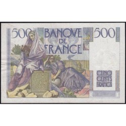 F 34-02 - 06/09/1945 - 500 francs - Chateaubriand - Série P.31 - Etat : TTB+