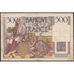 F 34-02 - 06/09/1945 - 500 francs - Chateaubriand - Série K.32 - Etat : B+