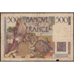 F 34-03 - 07/11/1945 - 500 francs - Chateaubriand - Série R.39 - Etat : B-