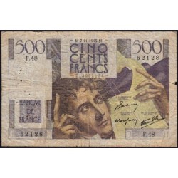 F 34-03 - 07/11/1945 - 500 francs - Chateaubriand - Série F.48 - Etat : B+