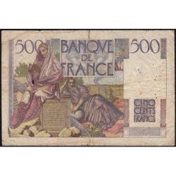 F 34-03 - 07/11/1945 - 500 francs - Chateaubriand - Série S.55 - Etat : TB-