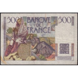 F 34-03 - 07/11/1945 - 500 francs - Chateaubriand - Série Y.56 - Etat : TTB-
