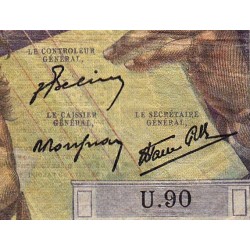 F 34-06 -12/09/1946 - 500 francs - Chateaubriand - Série U.90 - Etat : B+