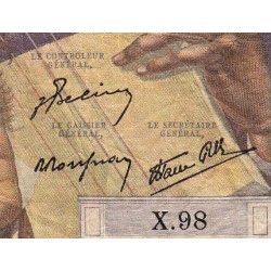 F 34-07 - 09/01/1947 - 500 francs - Chateaubriand - Série X.98 - Etat : B