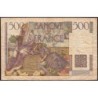 F 34-07 - 09/01/1947 - 500 francs - Chateaubriand - Série X.100 - Etat : B+