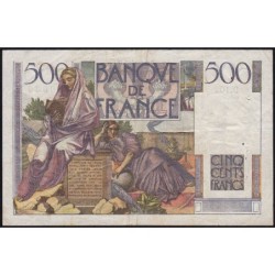 F 34-07 - 09/01/1947 - 500 francs - Chateaubriand - Série D.102 - Etat : TTB-