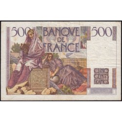 F 34-07 - 09/01/1947 - 500 francs - Chateaubriand - Série W.102 (remplacement) - Etat : TB