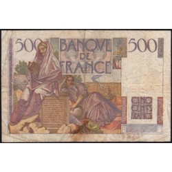 F 34-08 - 13/05/1948 - 500 francs - Chateaubriand - Série Z.107 - Etat : TB-