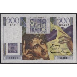 F 34-11 - 02/01/1953 - 500 francs - Chateaubriand - Série Z.131 - Etat : TTB+