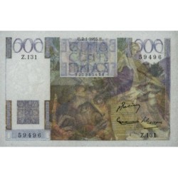 F 34-11 - 02/01/1953 - 500 francs - Chateaubriand - Série Z.131 - Etat : TTB+