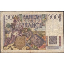 F 34-11 - 02/01/1953 - 500 francs - Chateaubriand - Série K.137 - Etat : TB-