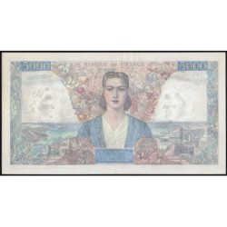 F 47-06 - 12/11/1942 - 5000 francs - Empire Français - Série W.141 (remplacement) - Etat : TTB+