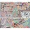 F 47-06 - 12/11/1942 - 5000 francs - Empire Français - Série W.141 (remplacement) - Etat : TTB+