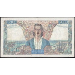 F 47-26 - 17/05/1945 - 5000 francs - Empire Français - Série O.605 - Etat : TTB-