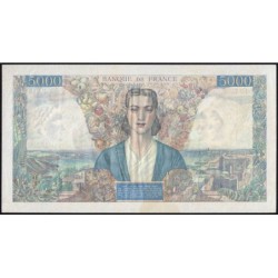 F 47-37 - 02/08/1945 - 5000 francs - Empire Français - Série P.888 - Etat : SUP