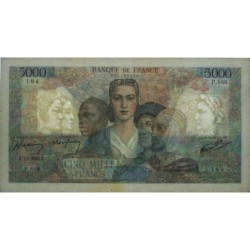 F 47-37 - 02/08/1945 - 5000 francs - Empire Français - Série P.888 - Etat : SUP