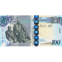 Botswana - Pick 33a - 100 pula - Série AA - 2009 - Etat : NEUF