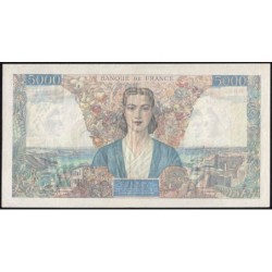 F 47-43 - 13/09/1945 - 5000 francs - Empire Français - Série D.1163 - Etat : TTB+