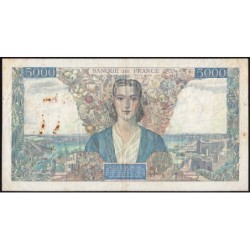 F 47-45 - 27/09/1945 - 5000 francs - Empire Français - Série T.1333 - Etat : TB+