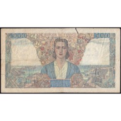 F 47-47 - 10/10/1945 - 5000 francs - Empire Français - Série A.1514 - Etat : B-