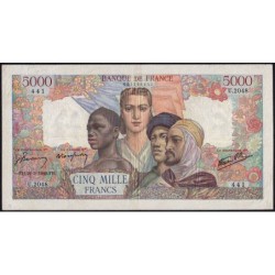F 47-51 - 28/03/1946 - 5000 francs - Empire Français - Série U.2048 - Etat : TB+