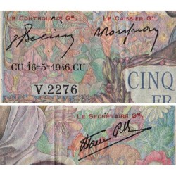 F 47-53 - 16/05/1946 - 5000 francs - Empire Français - Série V.2276 - Etat : TTB-