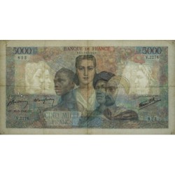 F 47-53 - 16/05/1946 - 5000 francs - Empire Français - Série V.2276 - Etat : TTB-