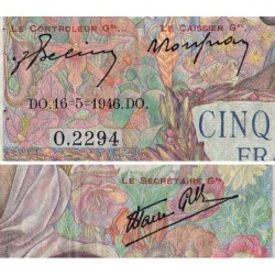 F 47-53 - 16/05/1946 - 5000 francs - Empire Français - Série O.2294 - Etat : TB-