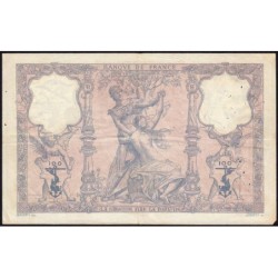 F 21-12 - 29/11/1899 - 100 francs - Bleu et rose - Série B.2799 - Etat : TB+ à TTB