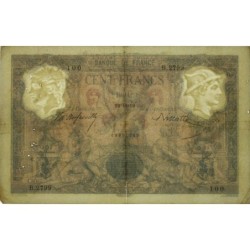 F 21-12 - 29/11/1899 - 100 francs - Bleu et rose - Série B.2799 - Etat : TB+ à TTB