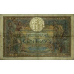 F 22-02 - 21/01/1909 - 100 francs - Merson avec LOM - Série Y.639 - Etat : TB+