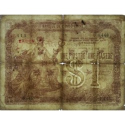 Indochine Française Saïgon - Pick 34b - 1 piastre - Série G.448 - 03/08/1901 (1891) - Etat : TB-