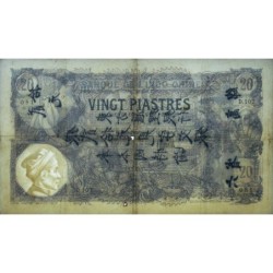 Indochine Française Saïgon - Pick 41 - 20 piastre - Série D.107 - 01/08/1920 - Etat : TTB