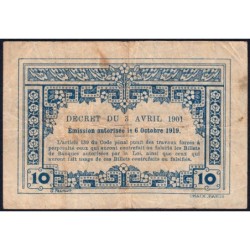 Indochine Française - Pick 43 - 10 cents - 06/10/1919- Etat : TB