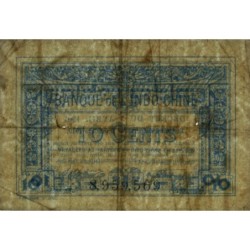 Indochine Française - Pick 43 - 10 cents - 06/10/1919- Etat : TB