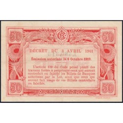 Indochine Française - Pick 46 - 50 cents - 06/10/1919- Etat : TTB+