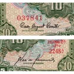 Brésil - Pick 159f - 10 cruzeiros - Série 2248 - Estampa 2 - 1961 - Etat : NEUF