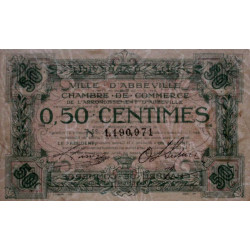 Abbeville - Pirot non répertorié - 50 centimes - Sans date - Etat : SUP