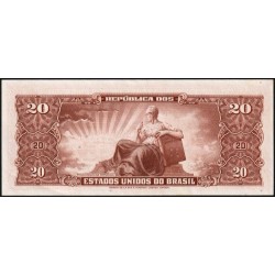 Brésil - Pick 160d - 20 cruzeiros - Série 1518 - Estampa 2 - 1961 - Etat : SPL