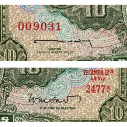 Brésil - Pick 177a - 10 cruzeiros - Série 2477 - Estampa 2 - 1962 - Etat : pr.NEUF